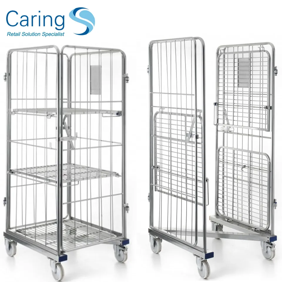 Foldable Laundry Roll Cage CA-RC009