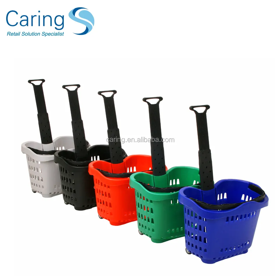 Four-Wheel Rolling Basket 55 L