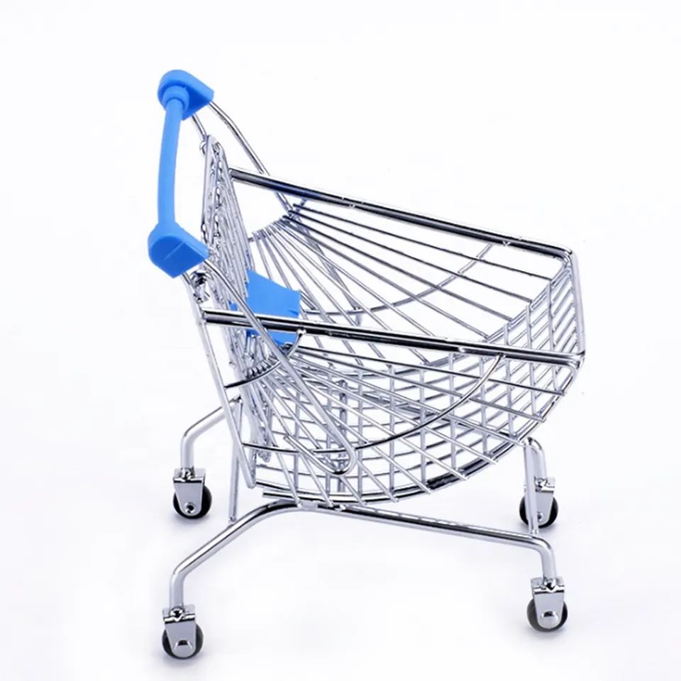 Mini Chrome Shopping Cart