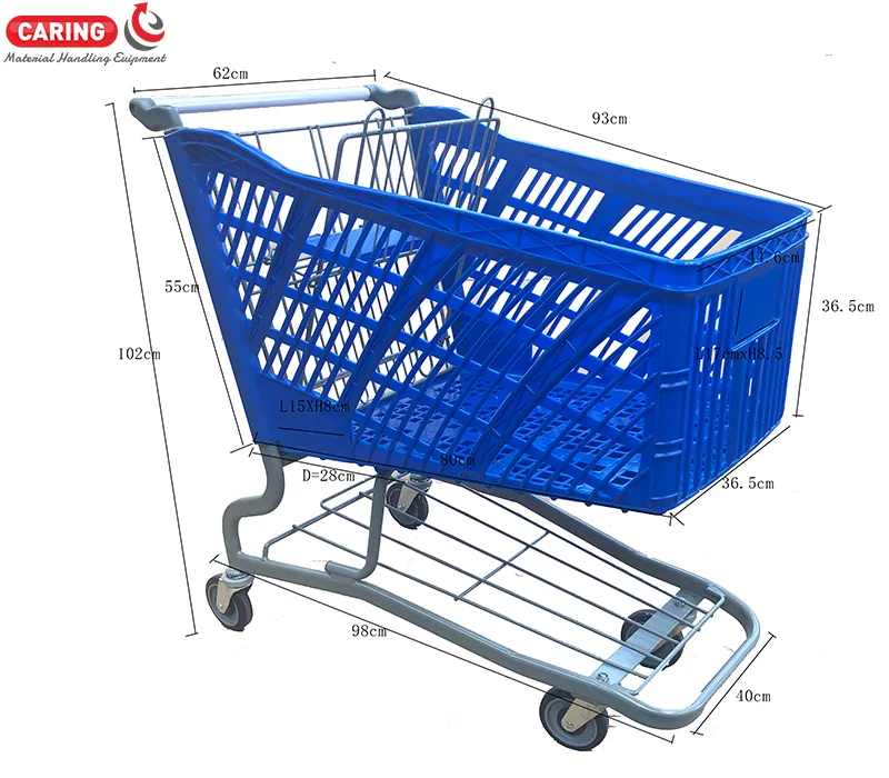 Plastic Shopping Cart CA-AFP240, photo 2