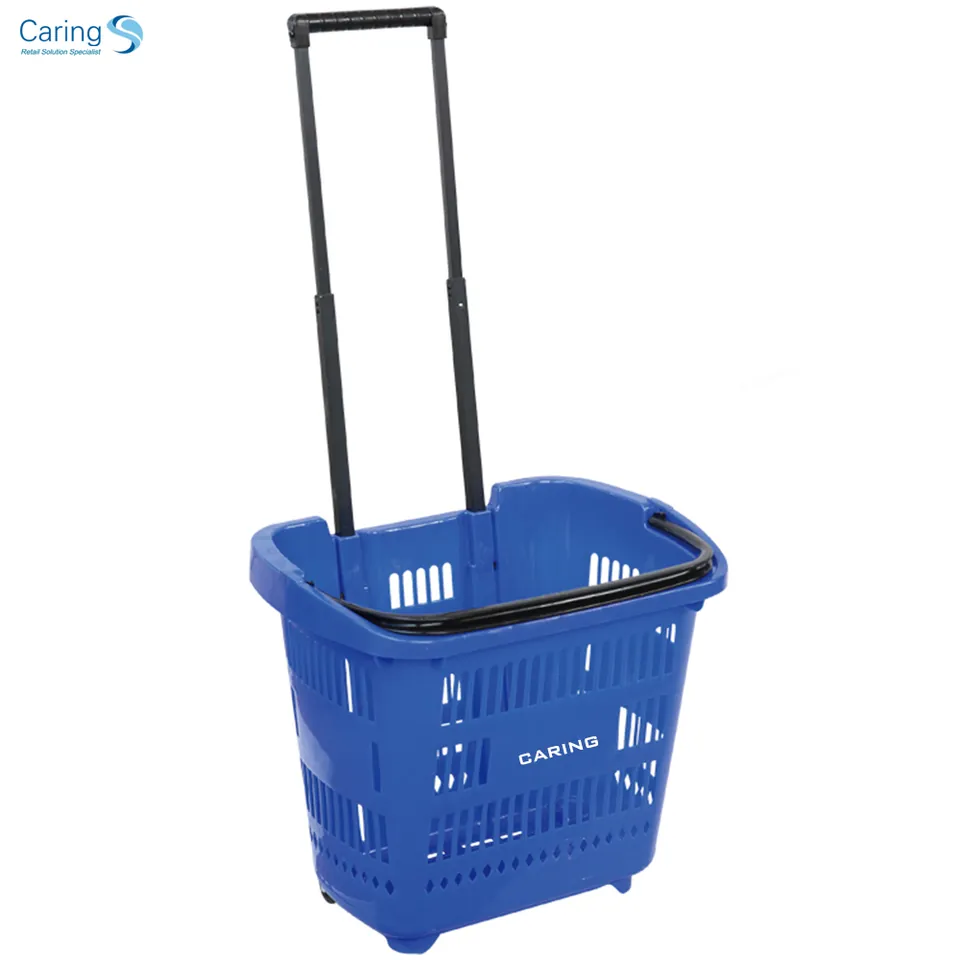 Rolling Basket with Telescopic Handle, photo 2